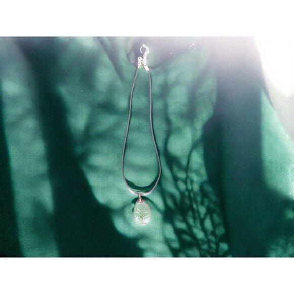 Green Aventurine Tree of Life Pendant Necklace Healing Crystal Jewelry 18" Cord - Picture 5 of 9